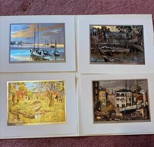 Lionel Barrymore Color-Etch Prints In Hedged Traditional Style